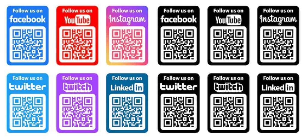 social media icons widget